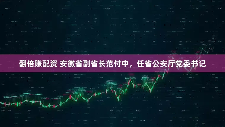 翻倍赚配资 安徽省副省长范付中,任省公安厅党委书记